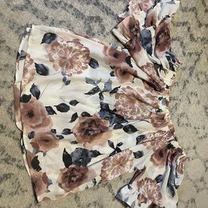 Sienna Sky Pink Floral off-shoulder blouse